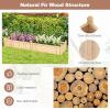 Giantex Wood Raised Garden Bed, 46″x24″x16″ Rectangular Planter Box w/Drainage Holes for Growing Vegetables, Flowers, Herbs, Fruits, Easy Assembly, Outdoor Planting Bed for Backyard, Garden, Lawn(Natural)