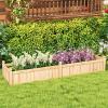 Giantex Wood Raised Garden Bed, 46″x24″x16″ Rectangular Planter Box w/Drainage Holes for Growing Vegetables, Flowers, Herbs, Fruits, Easy Assembly, Outdoor Planting Bed for Backyard, Garden, Lawn(Natural)