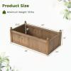 Giantex Wood Raised Garden Bed, 46″x24″x16″ Rectangular Planter Box w/Drainage Holes for Growing Vegetables, Flowers, Herbs, Fruits, Easy Assembly, Outdoor Planting Bed for Backyard, Garden, Lawn(Light Brown)