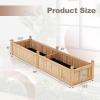 Giantex Wood Raised Garden Bed, 46″x24″x16″ Rectangular Planter Box w/Drainage Holes for Growing Vegetables, Flowers, Herbs, Fruits, Easy Assembly, Outdoor Planting Bed for Backyard, Garden, Lawn(Natural)