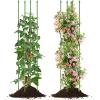 Giantex 3-Pack Tomato Cages, 60”Hx20” PE-Coated Metal Plant Cages & Supports w/Adjustable Height, 2-in-1 Round Trellis for Climbing Flower Vegetable Fruit, Potted Plant(12”Dia x 57”H (Pack of 2))