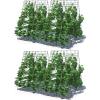 Giantex 8 Panels Cucumber Trellis, A-Frame Garden Trellis for Plant Climbing, Greenhouse Vegetable Fruit Grow Support with 18 Clips, 16 Ground Stakes, 8 Spiral Connectors, 12 Cable Tie, Twist Tie(16 Panels-47″x136″)