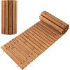 Giantex Garden Pathway Roll Up – 8ft Wood Walkway 22 inch Width, No Assembly Required, Outdoor Decorative Boardwalk Sidewalk Flooring Pavers for Lawns Backyard Patio Wedding