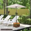 Giantex 170lbs Filled Umbrella Base with Wheels, Heavy Duty Umbrella Stand with Fillable Planter, Drainage Holes, Outdoor Market Umbrella Holder for Patio Garden Deck Pool (Brown)(Brown)