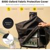Giantex Outdoor Pizza Oven Wood Fired, 2-Layer Pizza Maker with 12-Inch Pizza Stone, Pizza Peel, Removable Cooking Rack, Waterproof Cover, Folding Legs, Outside Pizza Ovens for Camping Backyard BBQ(12 Inch)