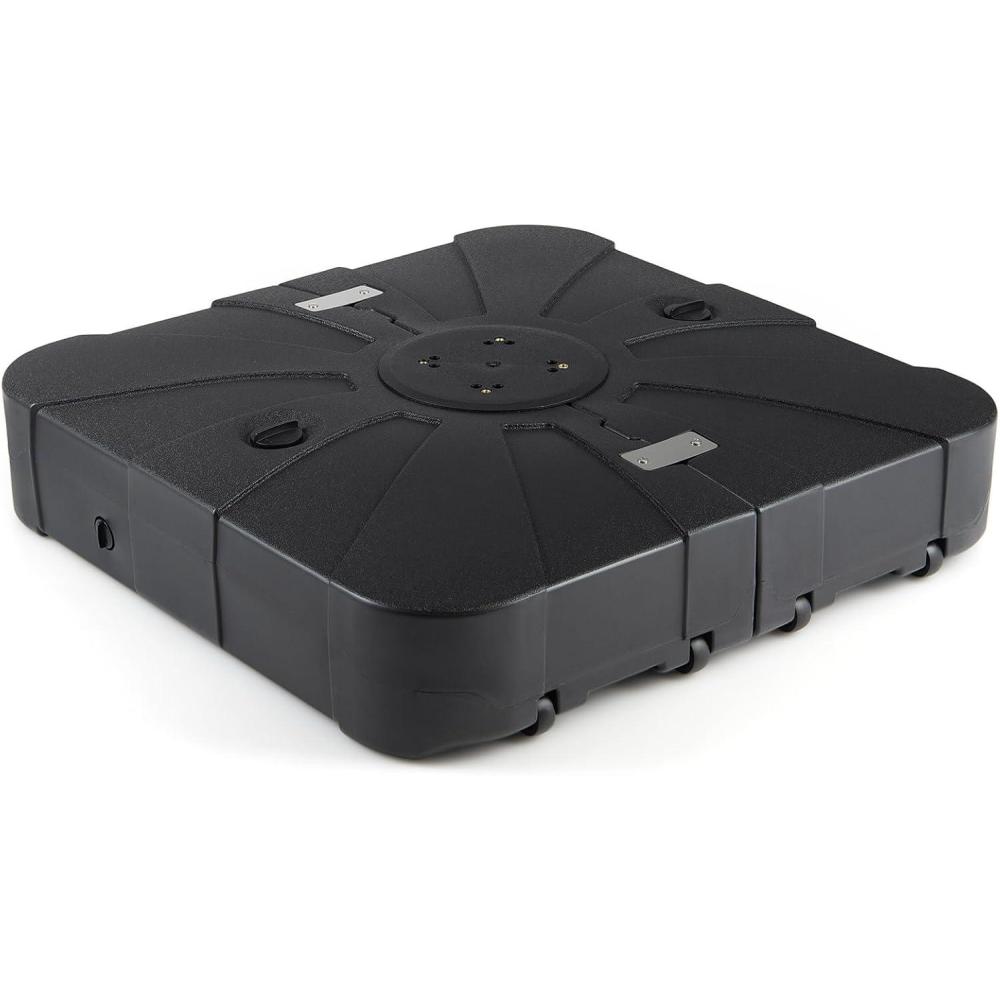 image:imageGiantex Cantilever Umbrella Base with Wheels 243 lbs Water Filled Umbrella Stand for Offset Patio Umbrella 335 inch Heavy Duty Square Offset Umbrella Holder for Deck Garden Poolside285 Pounds