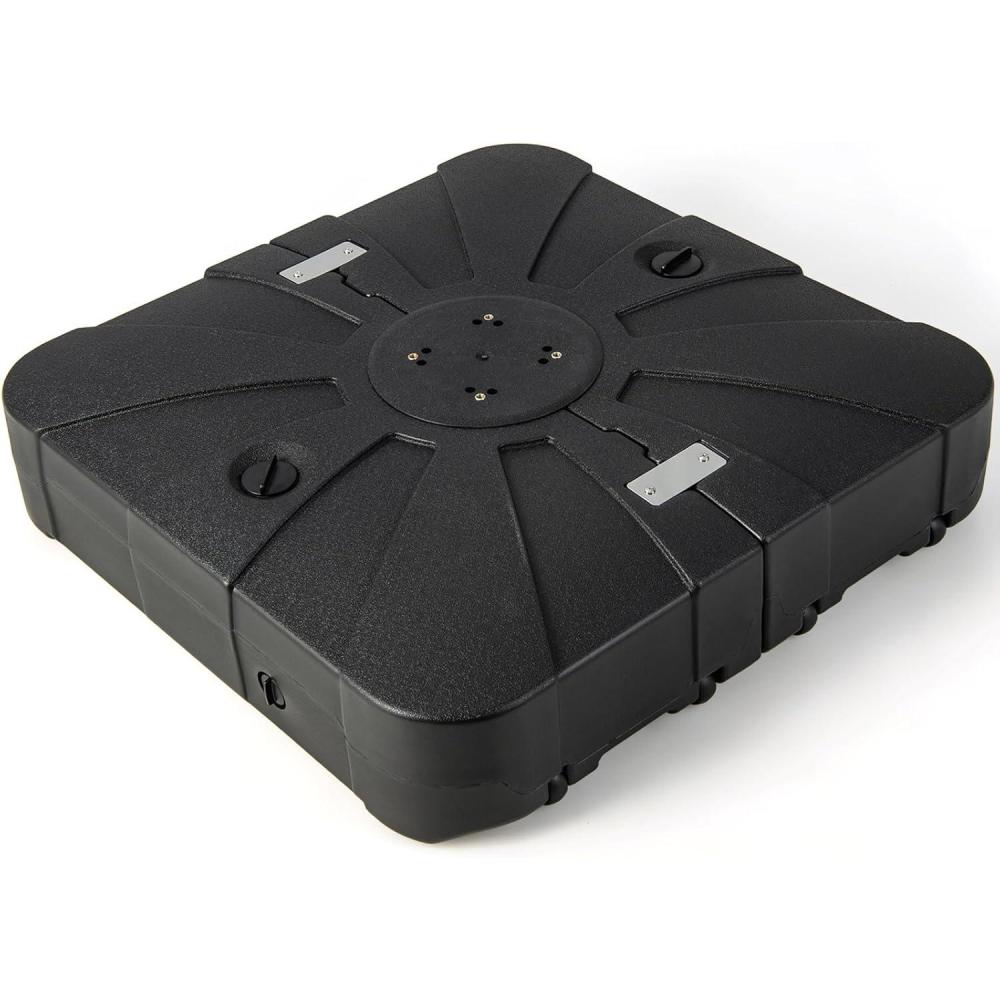 image:imageGiantex Cantilever Umbrella Base with Wheels 243 lbs Water Filled Umbrella Stand for Offset Patio Umbrella 335 inch Heavy Duty Square Offset Umbrella Holder for Deck Garden Poolside2430 Pounds