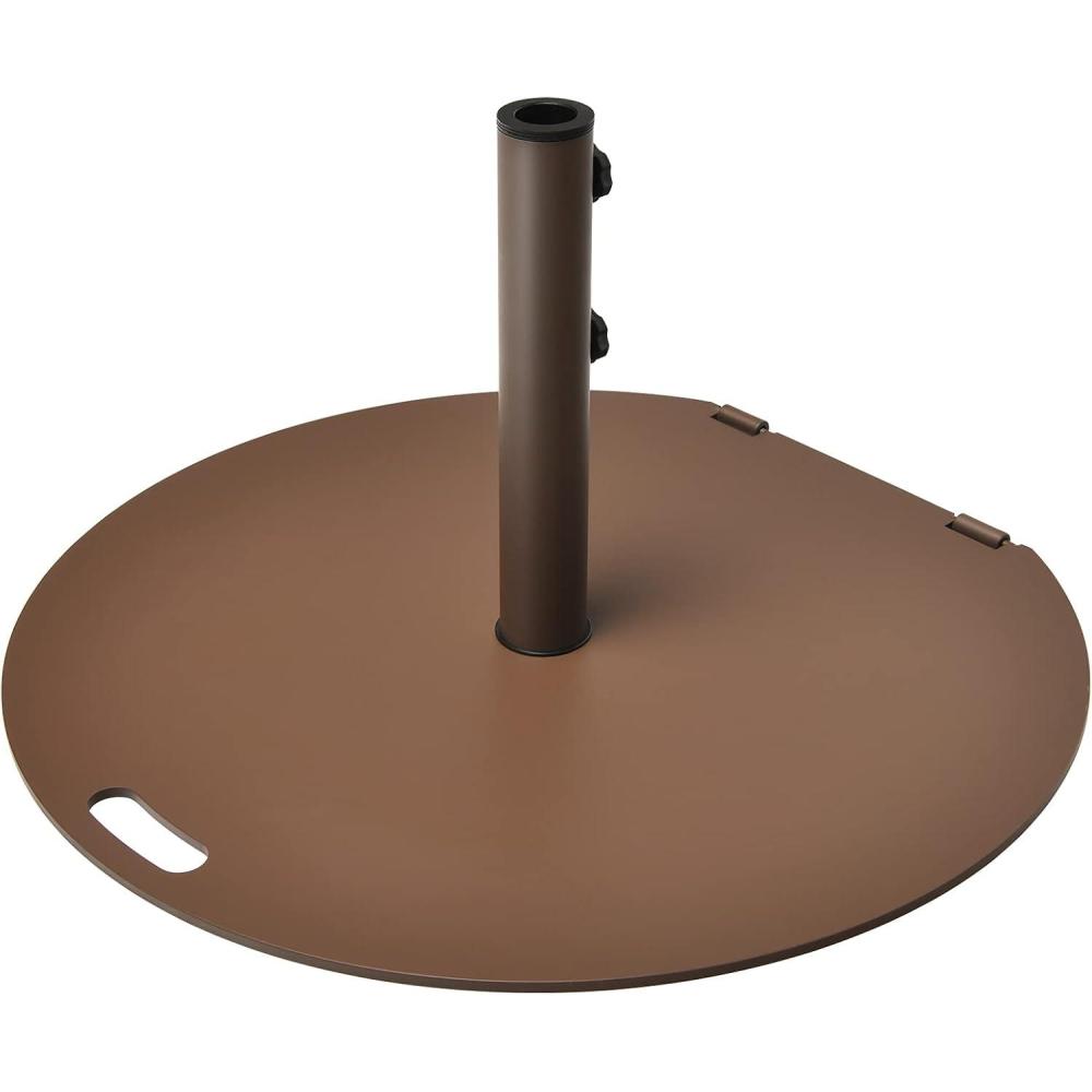 image:imageGiantex Patio Umbrella Base 50 LBS Rolling HeavyDuty Round Umbrella Stand 275 Inch Outdoor Steel Umbrella Holder with 2 Tightening Knobs Suitable for Poolside Backyard Lawn Garden