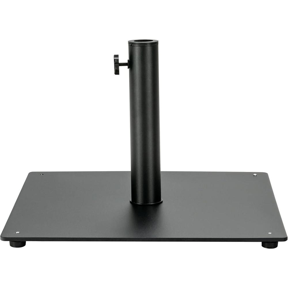 image:imageGiantex Square Umbrella Base 36 LBS Steel Heavy Duty Patio Market Umbrella Stand with 2 Adapters 20 Inch Outdoor Plate Stand with Adjustable Foot Suitable for Backyard Deck Poolside Patio20 Inch