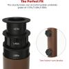 Giantex Patio Umbrella Base, 50 LBS Rolling Heavy-Duty Round Umbrella Stand, 27.5 Inch Outdoor Steel Umbrella Holder with 2 Tightening Knobs, Suitable for Poolside, Backyard, Lawn, Garden