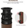 Giantex Patio Umbrella Base, 59 LBS Heavy-Duty Round Umbrella Stand, 29.5 Inch Outdoor Steel Umbrella Holder for Poolside, Backyard, Lawn, Brown