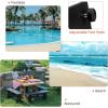 Giantex Square Umbrella Base, 36 LBS Steel Heavy Duty Patio Market Umbrella Stand with 2 Adapters, 20 Inch Outdoor Plate Stand with Adjustable Foot, Suitable for Backyard, Deck, Poolside, Patio(20 Inch)