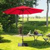 Giantex Square Umbrella Base, 36 LBS Steel Heavy Duty Patio Market Umbrella Stand with 2 Adapters, 20 Inch Outdoor Plate Stand with Adjustable Foot, Suitable for Backyard, Deck, Poolside, Patio(25 Inch)