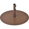 Giantex Patio Umbrella Base, 59 LBS Heavy-Duty Round Umbrella Stand, 29.5 Inch Outdoor Steel Umbrella Holder for Poolside, Backyard, Lawn, Brown