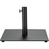 Giantex Square Umbrella Base, 36 LBS Steel Heavy Duty Patio Market Umbrella Stand with 2 Adapters, 20 Inch Outdoor Plate Stand with Adjustable Foot, Suitable for Backyard, Deck, Poolside, Patio(20 Inch)