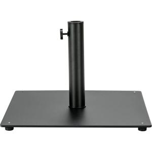 Giantex Square Umbrella Base, 36 LBS Steel Heavy Duty Patio Market Umbrella Stand with 2 Adapters, 20 Inch Outdoor Plate Stand with Adjustable Foot, Suitable for Backyard, Deck, Poolside, Patio(20 Inch)