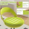 Giantex Drafting Chair with Back, Tall Office Chair with Footrest & Adjustable Height, Ergonomic Standing Desk Chair for Counter Height Desk, Home Kitchen, Green(1)
