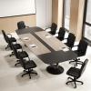 Giantex Leather Office Chair, PU Ergonomic Desk Chair with Mid Back & Curved Armrests, Height Adjustable & Rolling Computer Chair with Wheels for Gaming, Working, Black