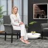 Giantex Office Waiting Room Chairs, Set of 4 Fabric Executive Guest Chair, Upholstered Reception Chair with Padded Arms, Backrest, Wood Legs, Guest Chairs for Meeting Room, Dining Room(Grey)