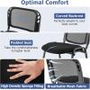 Giantex Set of 5 Office Guest Chair, Stackable Waiting Room Chair with Padded Seat, Metal Frame, 330Lbs Capacity, Conference Room Chair, Reception Chair for Lobby, Training Room, Meeting Room (1)(1)