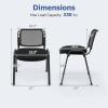Giantex Set of 5 Office Guest Chair, Stackable Waiting Room Chair with Padded Seat, Metal Frame, 330Lbs Capacity, Conference Room Chair, Reception Chair for Lobby, Training Room, Meeting Room (1)(1)