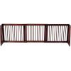 Giantex Expandable Wood Dog Gate, 28”-80” Adjustable Freestanding Safety Gate, Step Over Fence for Small to Medium Sized Pets, Indoor House Doorway Stairs Extra Wide Fence