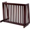 Giantex Expandable Wood Dog Gate, 28”-80” Adjustable Freestanding Safety Gate, Step Over Fence for Small to Medium Sized Pets, Indoor House Doorway Stairs Extra Wide Fence