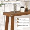 Giantex Narrow Long Console Table, 43″ Modern Entryway Table Behind the Couch, Rubberwood Accent Sofa Tables for Living Room, Foyer, Hallway, Bedroom, Entrance (Walnut)(Walnut)