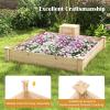 Giantex 3-Tier Raised Garden Bed, Tiered Planter Box w/Open-Ended Base, Fir Wood Elevated Raised Beds for Gardening, Vegetable Flower Herb Fruit, Perfect for Patio, Lawn, Backyard(49″Lx49″Wx10″H)
