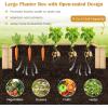 Giantex 3-Tier Raised Garden Bed, Tiered Planter Box w/Open-Ended Base, Fir Wood Elevated Raised Beds for Gardening, Vegetable Flower Herb Fruit, Perfect for Patio, Lawn, Backyard(49″Lx49″Wx10″H)