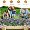 Giantex 3-Tier Raised Garden Bed, Tiered Planter Box w/Open-Ended Base, Fir Wood Elevated Raised Beds for Gardening, Vegetable Flower Herb Fruit, Perfect for Patio, Lawn, Backyard(92.5″Lx95″Wx11″H)