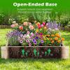 Giantex 3-Tier Raised Garden Bed, Tiered Planter Box w/Open-Ended Base, Fir Wood Elevated Raised Beds for Gardening, Vegetable Flower Herb Fruit, Perfect for Patio, Lawn, Backyard(39.5″Lx 39.5″Wx 6.5″H)