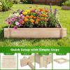 Giantex 3-Tier Raised Garden Bed, Tiered Planter Box w/Open-Ended Base, Fir Wood Elevated Raised Beds for Gardening, Vegetable Flower Herb Fruit, Perfect for Patio, Lawn, Backyard(39.5″Lx 39.5″Wx 6.5″H)