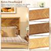 Giantex Wood Queen Size Bed Frame with Headboard, Acacia Platform Bed w/12 Slats Support, Under-Bed Space, Wooden Mattress Foundation, No Box Spring Needed(Full)