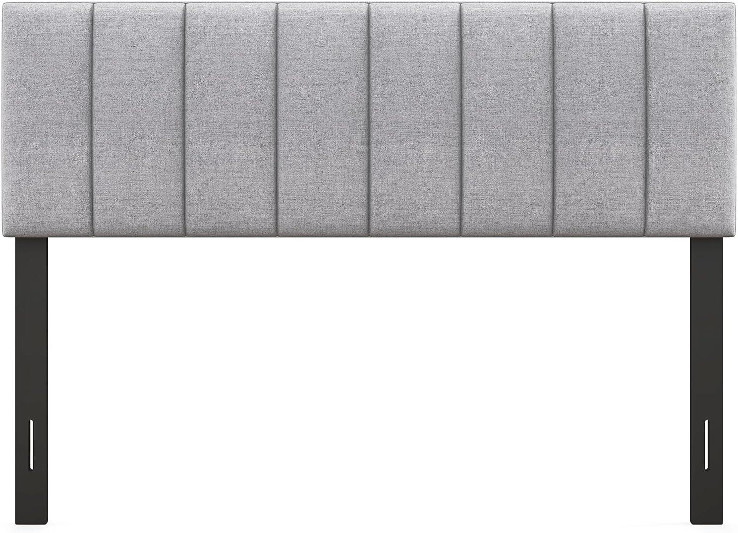 image:imageGiantex Headboard with Charging Station QueenFull Size Geometric Tufted Upholstered Head Board w2 AC Outlets USB amp TypeC Ports Rubber Wood Legs Width Adjustable Modern Bed Headboard Only GreyGray