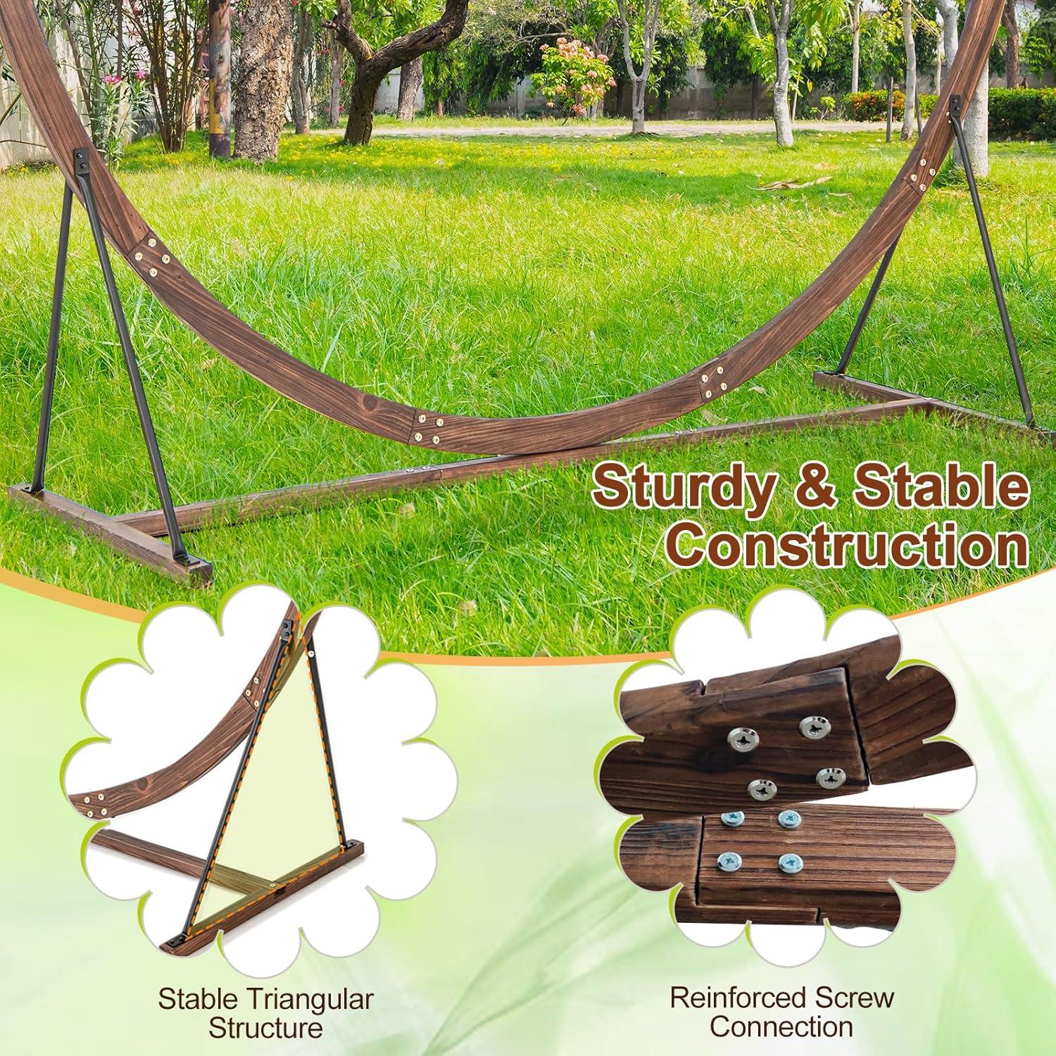 image:imageGiantex Wooden Wedding Arch 87 Wood Wedding Arbor Backdrop Stand with Ground Stakes Rustic Decorative Arch for Wedding Ceremony Party Garden Balloon amp Floral DecorationsRound