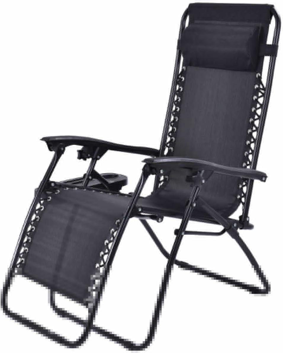 image:imageGiantex Zero Gravity Reclining Chair Outdoor Patio Recliner with Cup Holder amp Removable Pillow Adjustable Backrest Indoor Lounge Chair for Backyard Garden Poolside BrownBlack