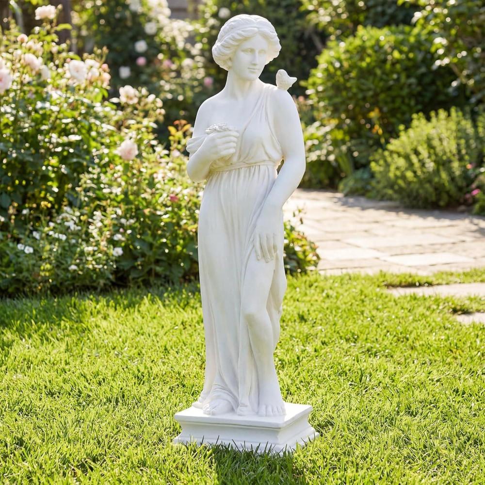 image:imageGiantex St Francis Garden Statue with Bird Feeder 245 Outdoor Saint Francis Statue with Animals WeatherResistant Magnesium Oxide Religious Sculpture for Garden Patio Prayer Catholic Yard DecorGreek Goddess  with Bird