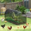 Giantex 108” x 48” x 47” Tunnel Crop Cage, Large Portable Plant Protection Tent w/ 3 Roll-up Zippered Doors & Carrying Bag, Raised Garden Bed Netting Cover for Vegetables, Fruits, Flowers(98” x 48” x 48”)