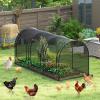 Giantex 108” x 48” x 47” Tunnel Crop Cage, Large Portable Plant Protection Tent w/ 3 Roll-up Zippered Doors & Carrying Bag, Raised Garden Bed Netting Cover for Vegetables, Fruits, Flowers(108” x 48” x 47”)