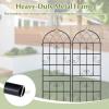 Giantex 2 Packs 86″x20″ Metal Garden Trellis for Outdoor Climbing Plants, Heavy-Duty Plant Support for Vine Rose Vegetable Flower, Rustproof Black Metal Coating Patio Trellis Arch Decorative Fence(71″x20″-2 Panel)