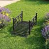 Giantex 4 FT Metal Garden Bridge, 330 lbs Capacity Outdoor Landscape Bridges with Powder-Coated Finish & Scrollwork Rails, Decorative Bridge for Backyard, Lawn, Garden Pathway, Easy Assembly(40” x 18” x 17”)