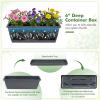 Giantex 5-Tier Vertical Garden Planter, Raised Garden Bed w/Drainage System & Removable Tray, Metal Frame Elevated Planter Boxes for Herb Vegetable Flower Grow, Outdoor Indoor Patio Balcony Backyard(1)