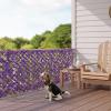 Giantex Expandable Fence Privacy Screen – Decorative Faux Purple Eucalyptus Fencing Panel for Balcony, Artificial Hedges with PE Leaves and Willow for Outdoors Garden Patio Deck Apartment, 1 Pack(Purple Eucalyptus)