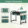 Giantex Garden Kneeler and Seat, Foldable Gardening Stool w/Wide EVA Foam Padding, Tool Pouch, Heavy-Duty Kneeling Bench for Knee & Back Pain Relief, Gardening Kit for Seniors Women Men (Green)(Green)