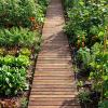 Giantex Garden Pathway Roll Up – 12ft Wood Walkway 22 inch Width, No Assembly Required, Outdoor Decorative Boardwalk Sidewalk Flooring Pavers for Lawns Backyard Patio Wedding, Golden Teak(Carbonized Brown)