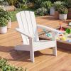 Giantex Kids Adirondack Chair, All-Weather HIPS Children’s Outdoor Chair w/Ergonomic Design, Toddler Lawn Chairs for Age 3-8, Kids Beach Chair for Garden Patio Backyard (4,Pink)(White)