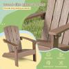 Giantex Kids Adirondack Chair, All-Weather HIPS Children’s Outdoor Chair w/Ergonomic Design, Toddler Lawn Chairs for Age 3-8, Kids Beach Chair for Garden Patio Backyard (4,Pink)(Taupe)