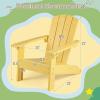 Giantex Kids Adirondack Chair, All-Weather HIPS Children’s Outdoor Chair w/Ergonomic Design, Toddler Lawn Chairs for Age 3-8, Kids Beach Chair for Garden Patio Backyard (4,Pink)(Yellow)