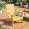 Giantex Kids Adirondack Chair, All-Weather HIPS Children’s Outdoor Chair w/Ergonomic Design, Toddler Lawn Chairs for Age 3-8, Kids Beach Chair for Garden Patio Backyard (4,Pink)(Yellow)